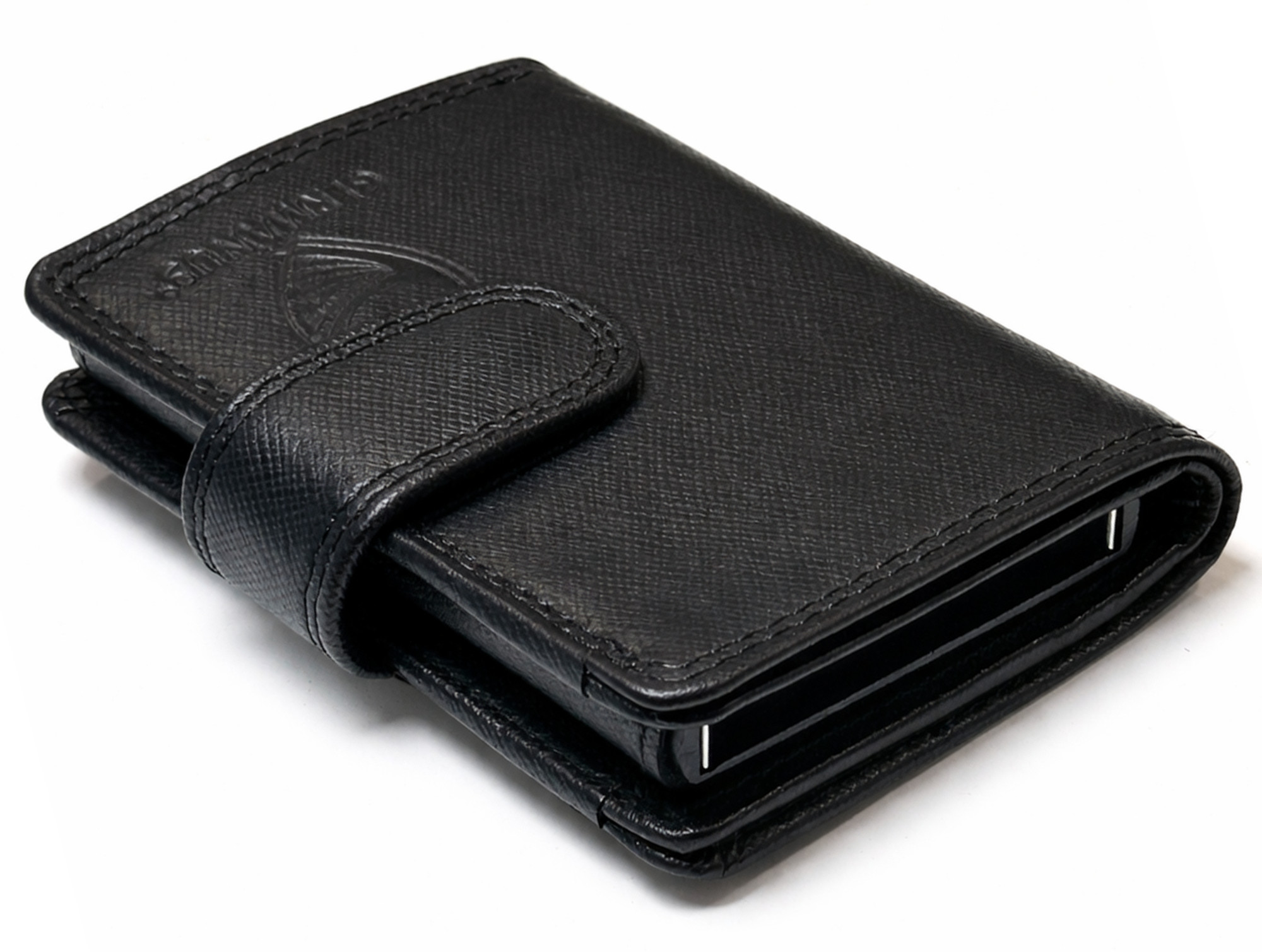GERMANUS Geldbörse Metal Card Holder with Metal, 4007, Black
